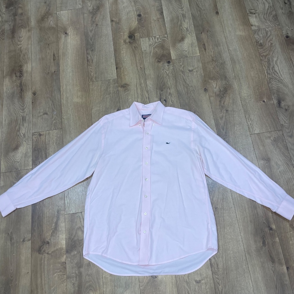 Vineyard Vines Pink Whale Shirt - Size: M - Picture 5 of 6
